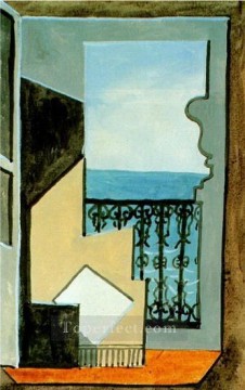 Balcón con vista al mar 1919 Pablo Picasso Pinturas al óleo